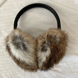 Brand New Earmuffs with real fur